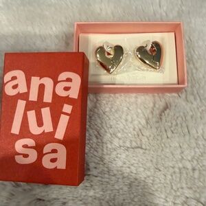 Ana Luisa Heartbreaker Heart Earrings NWT